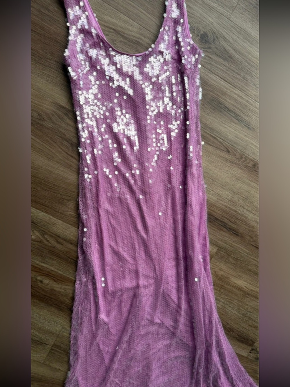Anthropologie hutch sequin mermaid purple dress medium NWT